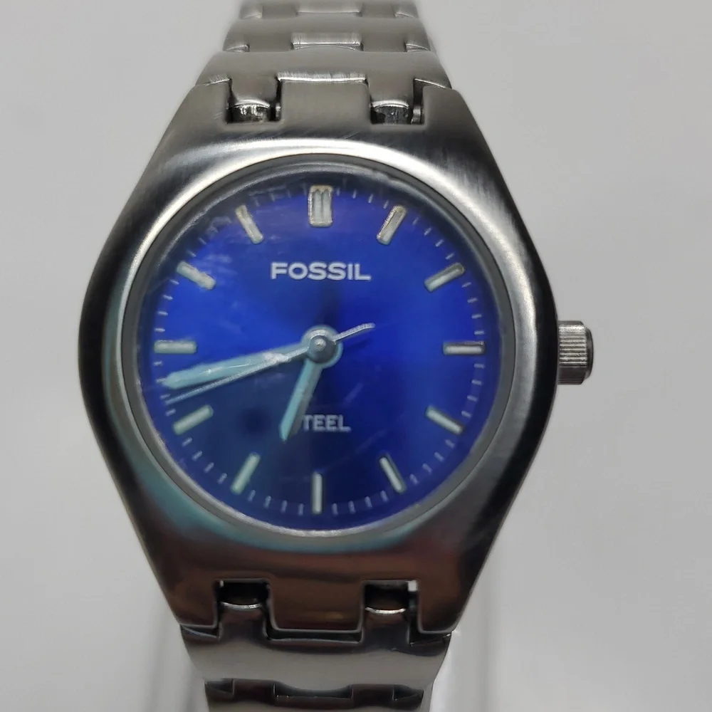 Blue Fossil Steel FS2532 Solid Stainless Steel Watch